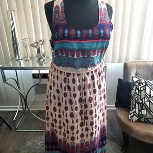 Multicolored  string cinch around the waist area